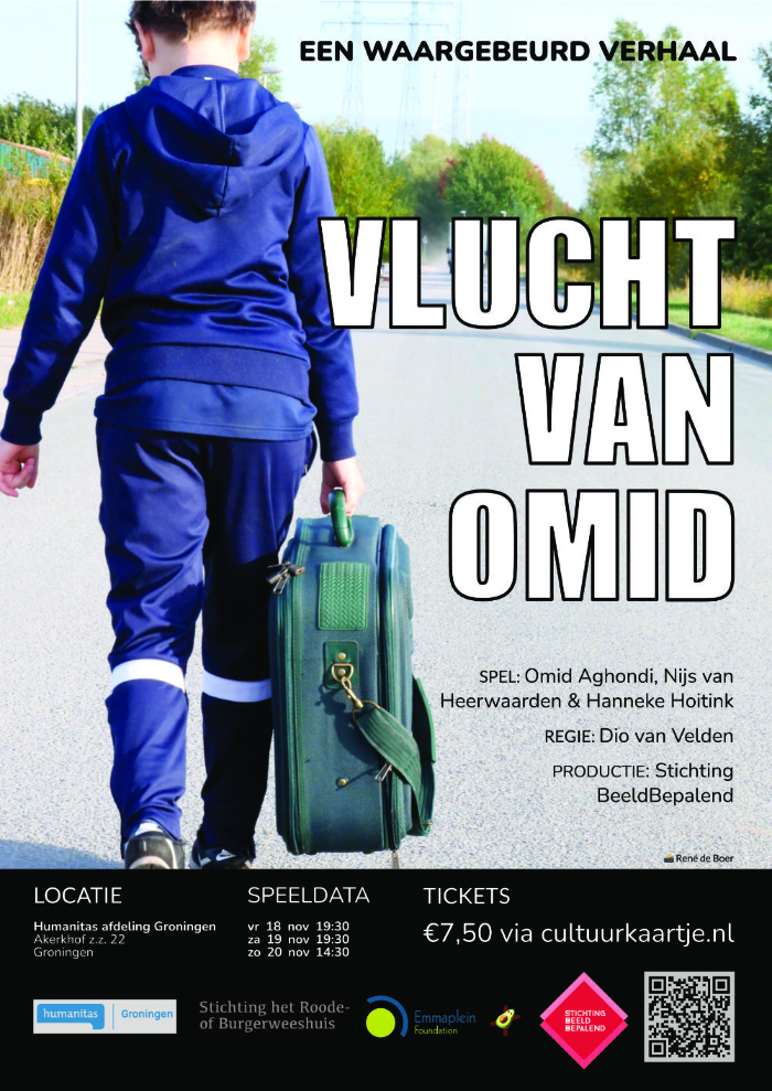 Poster Vlucht van Omid